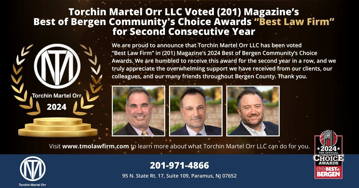 2024 Best of Bergen Awards - Torchin Martel Orr
